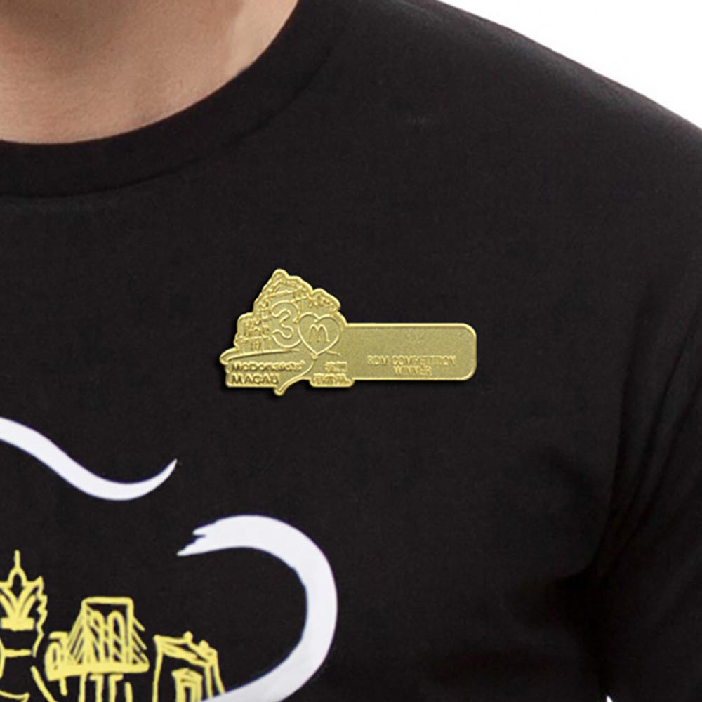 Golden Name Badge